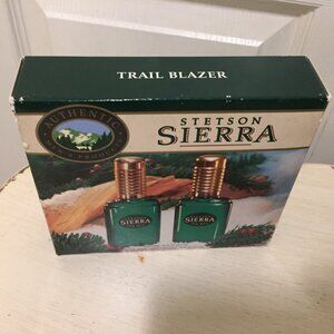 Vintage Coty STETSON SIERRA Cologne .75 Oz & After Shave .75 Oz Gift Set